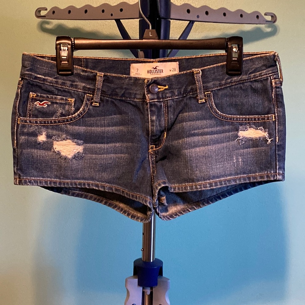 Hollister Juniors Size 7 Jean Shorts EUC